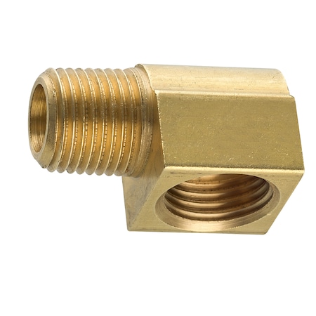 Ags Brass Elbow, Female (7/16-24 Inverted), Male (1/8-27 NPT), 1/bag BLF-66B